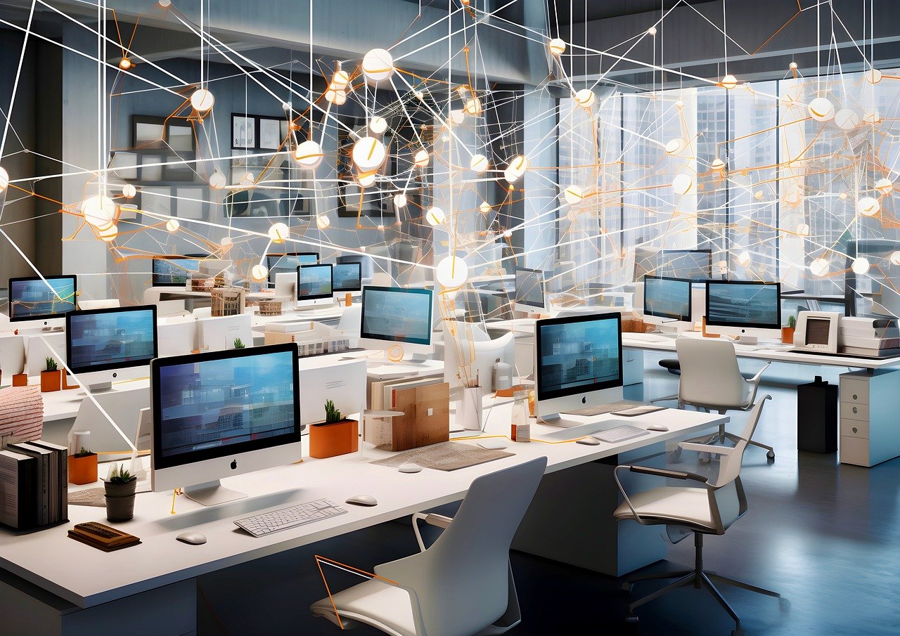 Vernetzter moderner IT-Arbeitsplatz