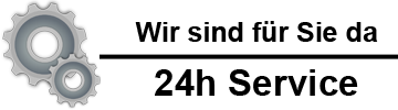 Wir sind für Sie da – 24 Stunden Service